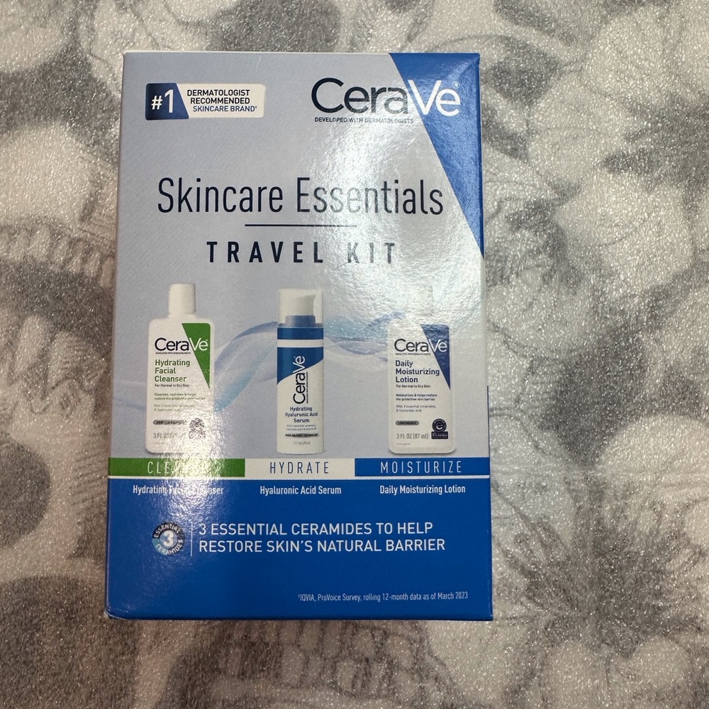 CeraVe Skincare Essentials Travel Kit - Blue and White
